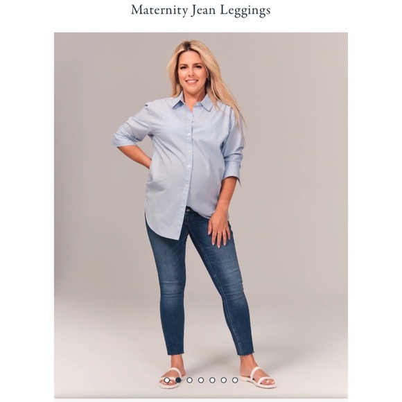 Abercrombie Maternity Jean Legging LONG Inseam - Picture 3 of 11
